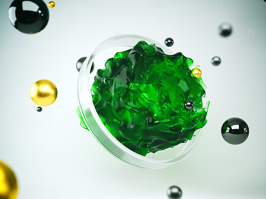 #C4D #Octane #RealFlow The Green（个人主页-ZMjIyNzgyMDg=） - 其他三维 - 站酷设计师lockeyang原创素材 - 站酷ZCOOL