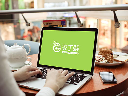 农丁鲜线上水果logo设计