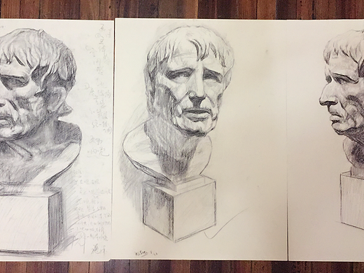 高一时的素描~~