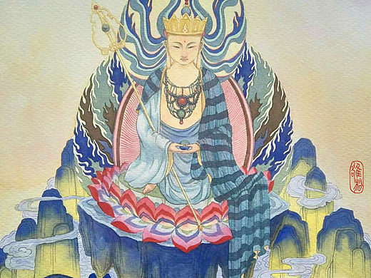 年前文殊菩萨插画-创作习作23785275年前千手观音纯艺术-绘画14572255