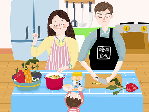冰糖  插画风格  包装   标签设计