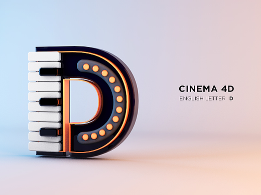 C4D-26英文字母（待更中...）