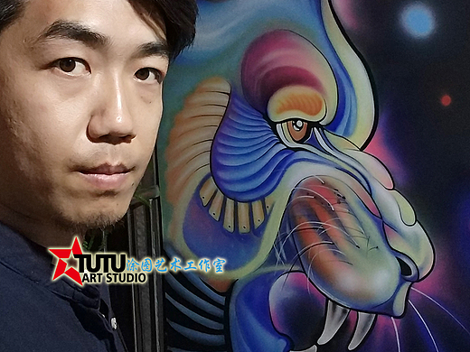 邯郸涂图艺术文化有限公司办公室彩绘 办公室墙体彩绘