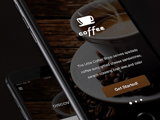 UI界面设计  关于coffee