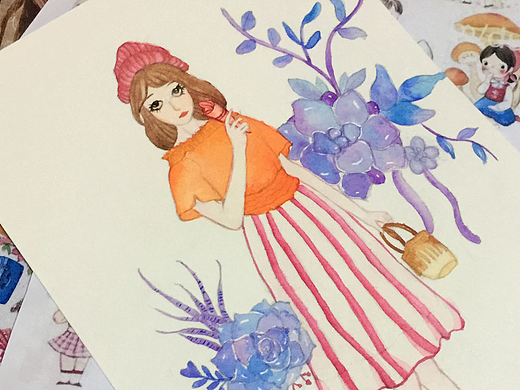 水彩插画