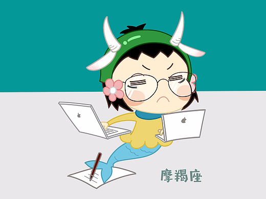 蔬女系列星座壁纸