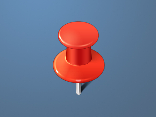 【擬物icon練習】圖釘（個人主頁-ZMjIyNTk3ODg=） - 圖標 - 站酷設(shè)計師李長歌nateriver原創(chuàng)素材 - 站酷ZCOOL