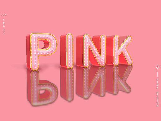 3D字体PINK