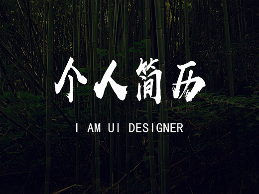UI个人简历