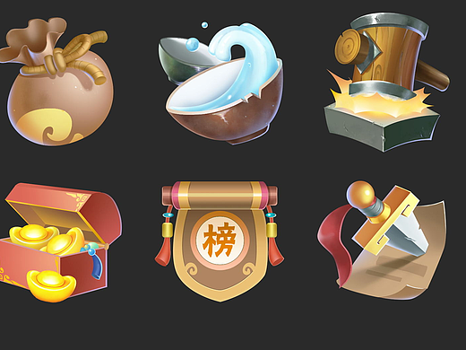 个人原创功能图标，