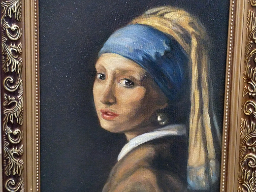 油画。手绘。简笔画