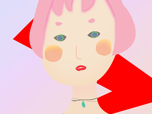 少女自画像