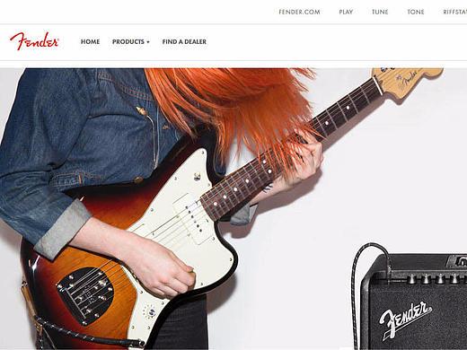 “音乐精灵”Fender官网