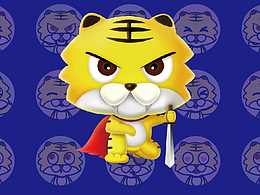 騰訊網(wǎng)卡形象設(shè)計(jì)-小虎俠