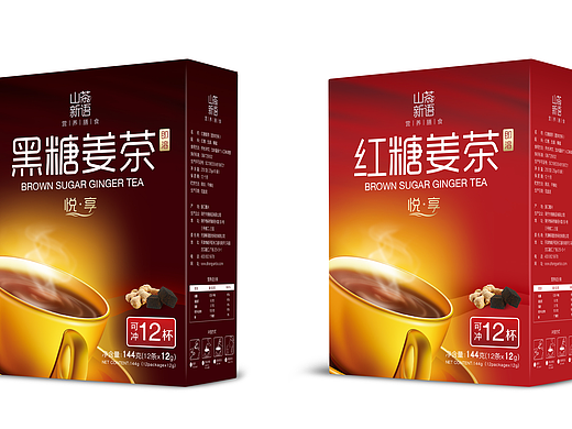 红糖姜茶系列包装
