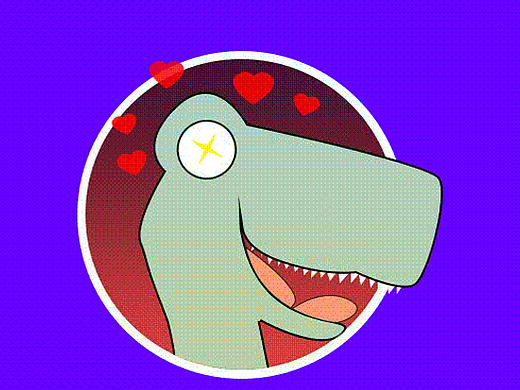 霸王龙动效表情（个人主页-ZMjIzMzI1MzY=） - IP形象 - 站酷设计师durio原创素材 - 站酷ZCOOL