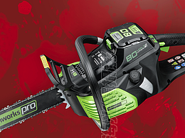 复合材质产品拍摄-无线电动工具链锯割草机拍摄原图