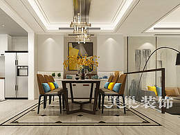 郑州：天伦庄园370平别墅装修现代简约装修设计