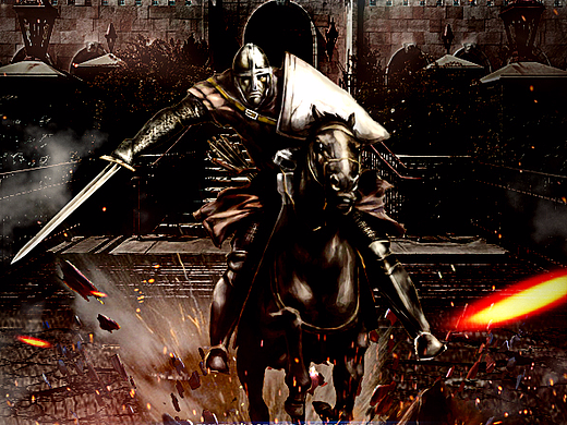 骑士精神海报合成