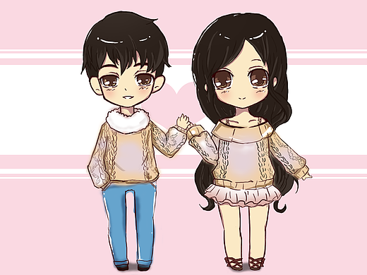 q版人物-----手绘动漫-单幅漫画367085年前【旅游专题】栖客官网网页