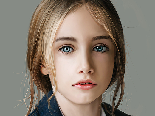 少女临摹（个人主页-ZMjI0ODIzNzI=） - 创作习作 - 站酷设计师地球联邦原创素材 - 站酷ZCOOL