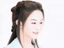 楚喬傳 趙麗穎 彩鉛人物畫 古裝美女