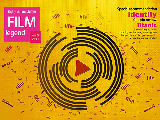 flim legend  电影杂志设计
