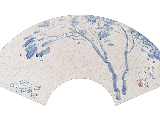 子木水墨作品扇面系列