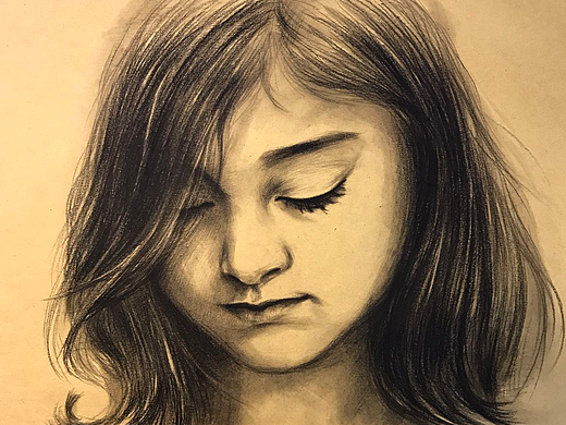 小女孩素描