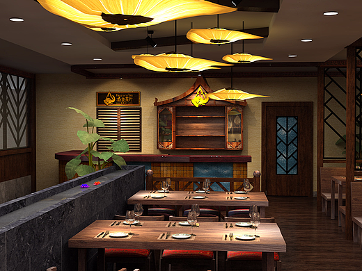 泰美蕉葉·泰式餐廳（個(gè)人主頁(yè)-ZMjM1MDUyOTY=） - 家裝設(shè)計(jì) - 站酷設(shè)計(jì)師SEON西恩空間設(shè)計(jì)原創(chuàng)素材 - 站酷ZCOOL