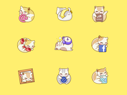 猫咪主题icon设计