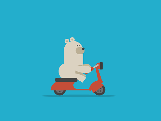 動(dòng)效臨摹~騎電車的小熊（個(gè)人主頁(yè)-ZMjM2NzAxMjQ=） - 動(dòng)效設(shè)計(jì) - 站酷設(shè)計(jì)師齊天大碩原創(chuàng)素材 - 站酷ZCOOL