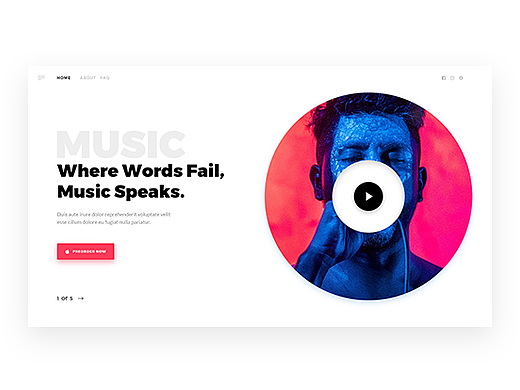 Daily UI : Landing Page（个人主页-ZMjI2NjY3NjQ=） - 运营设计 - 站酷设计师傅傅得正原创素材 - 站酷ZCOOL