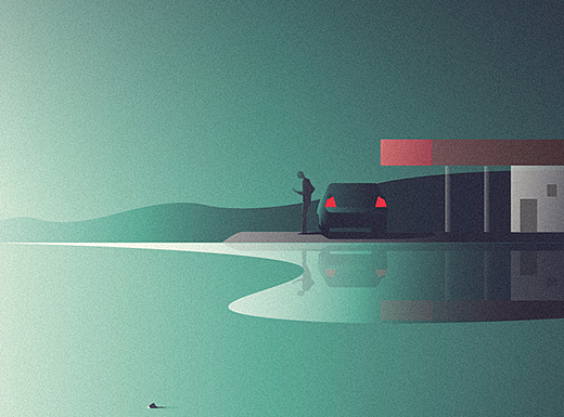 车与风景