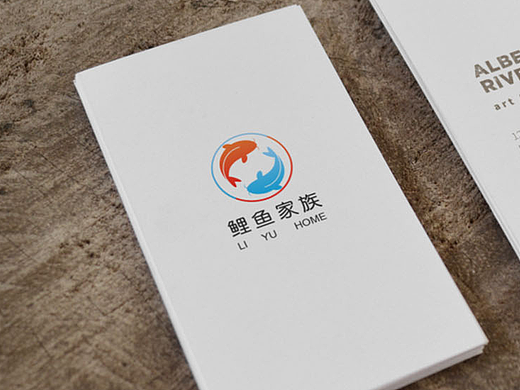 鲤鱼家族logo设计