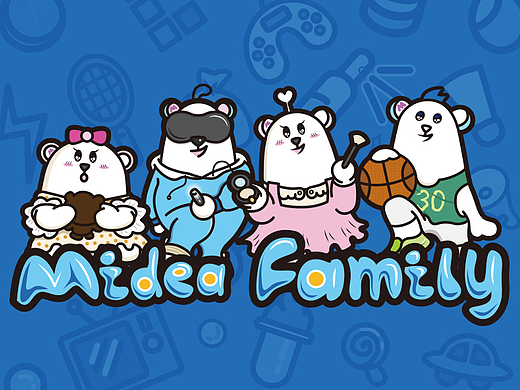 Midea family-IP形象设计方案