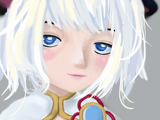 剑灵里玩儿的一个灵族 |数位板练习 3