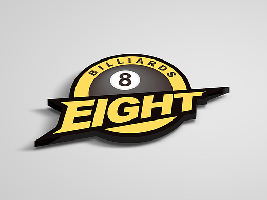 台球俱乐部 LOGO设计   VI设计   字体设计
