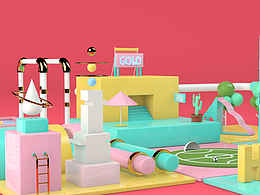 C4D  作品《HELLO！》