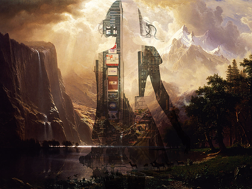 据说最近很流行双重曝光？我试着做了一张