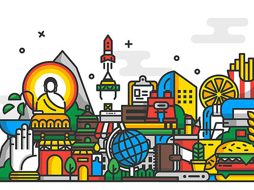 移动世界（个人主页-ZMjIxOTcwNjg=） - 商业插画 - 站酷设计师leecheez原创素材 - 站酷ZCOOL