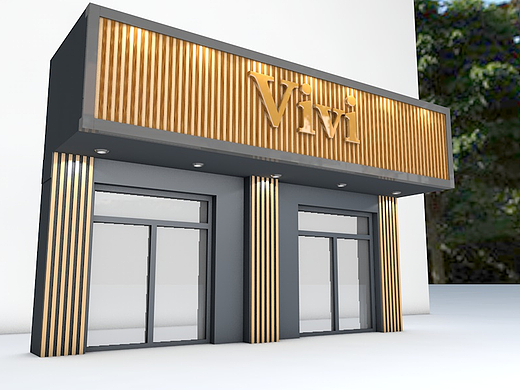 服装店招 门头三维-建筑/空间我就不疯狂5年前创意个性门头设计空间