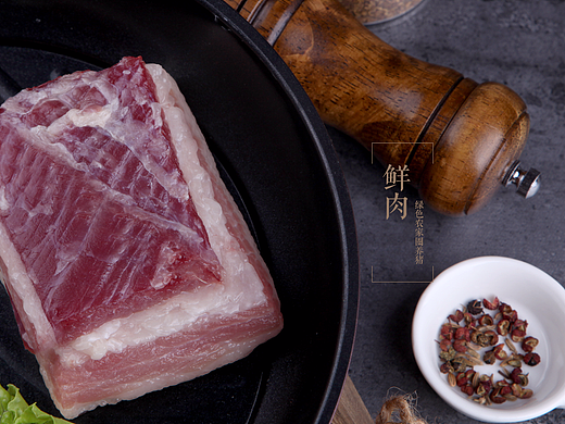 新鲜猪肉摄影