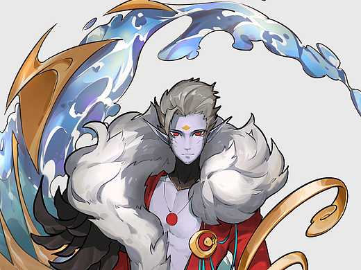 百绘罗衣  烈日川河  荒川之主