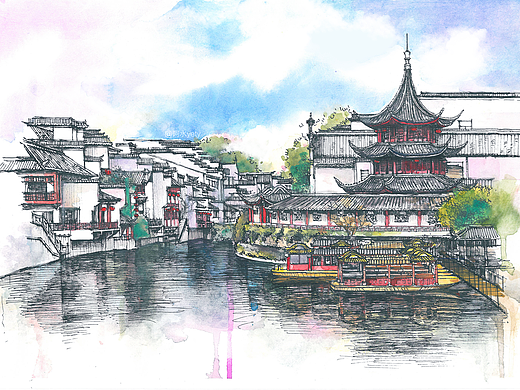 ♪ 第一次画纯水彩 lǔ nì fà fà 