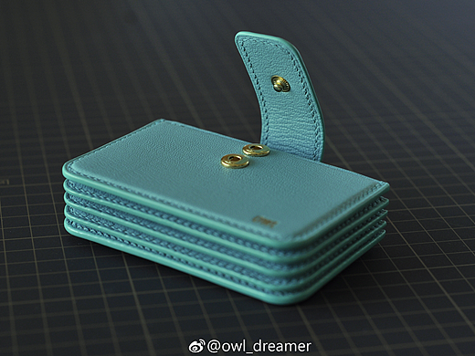 【OWL DREAMER】手工皮具 定制羊皮风琴小卡包