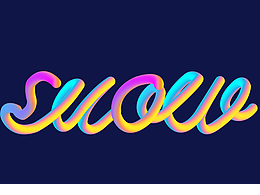 英文霓虹字字体设计（附原件）