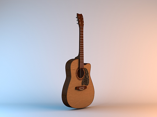 C4D 練習(xí) 吉他（個(gè)人主頁(yè)-ZMjM3MTA3OTY=） - 其他三維 - 站酷設(shè)計(jì)師十二門(mén)徒原創(chuàng)素材 - 站酷ZCOOL