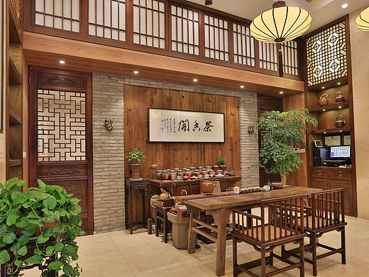 妙庄茶艺馆成都茶艺馆装修设计案例古兰设计