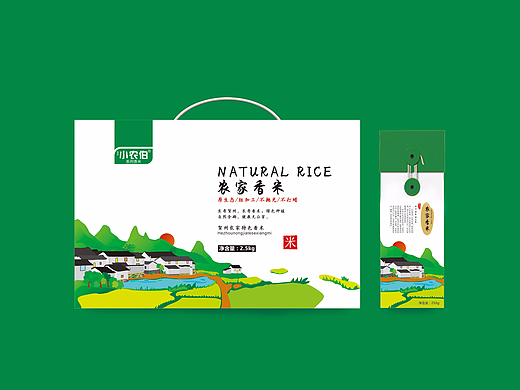 小农伯大米包装